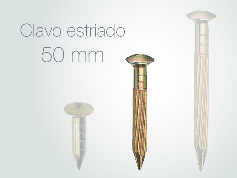 Prego topográfico estriado 5cm Goecke