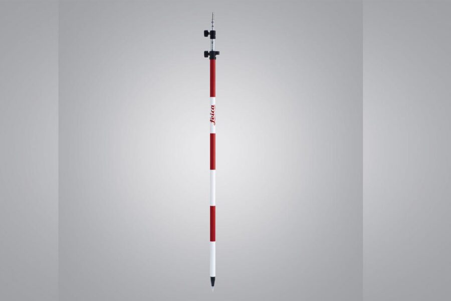 Bastão telescópico de prumo para prisma Leica GLS112