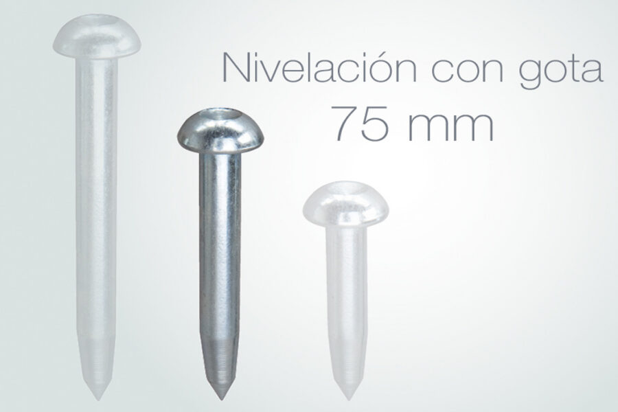 Prego de nivelamento cabeça redonda 75mm ACRE