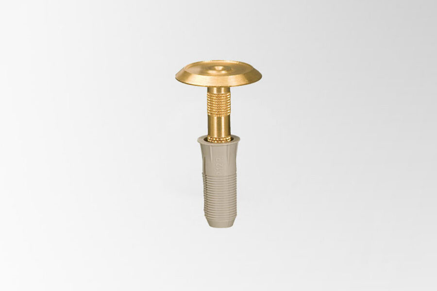 Prego de sinalização de latão para muros Bornes Feno