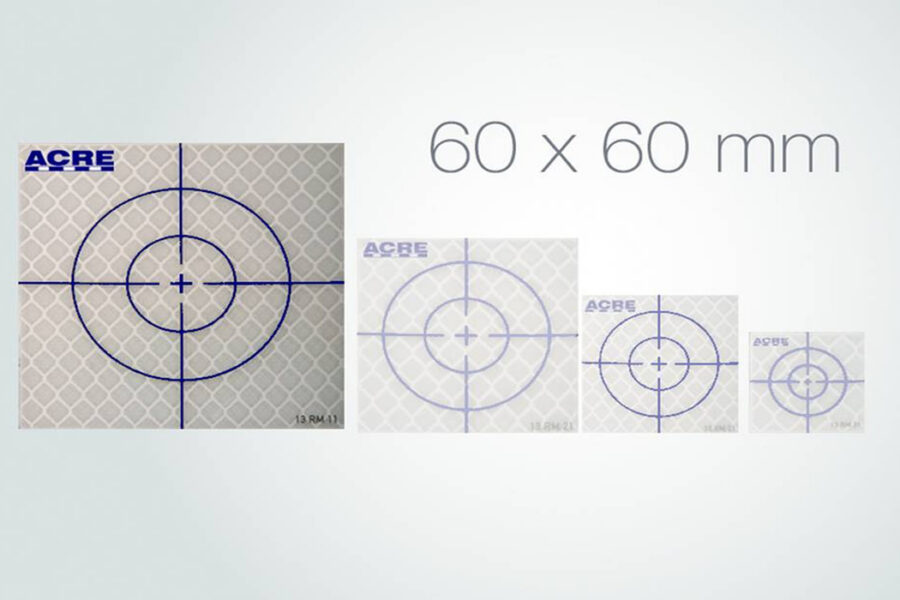 Alvos reflectores autocolantes 6x6 ACRE