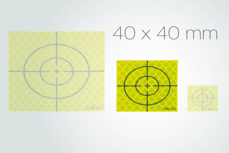 Alvos reflectores autocolantes fluorescentes 4x4 ACRE