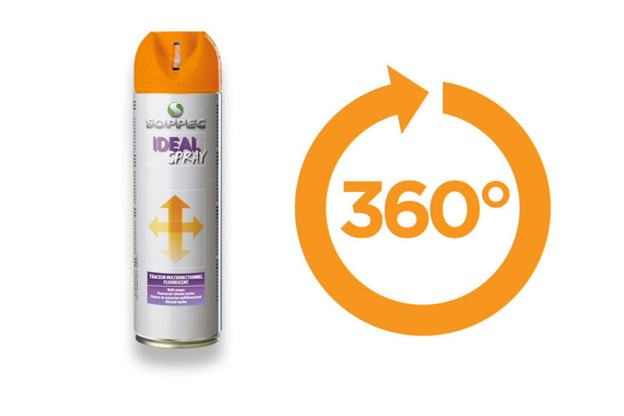 Spray de pintura 360º IDEAL Naranja