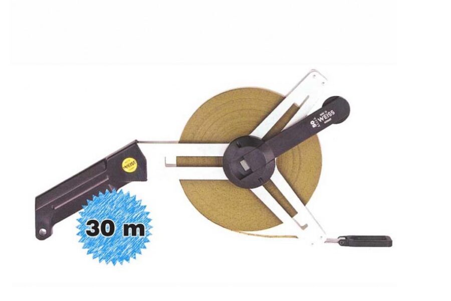 Fita métrica milimetrada com bastidor de cruzeta Weiss