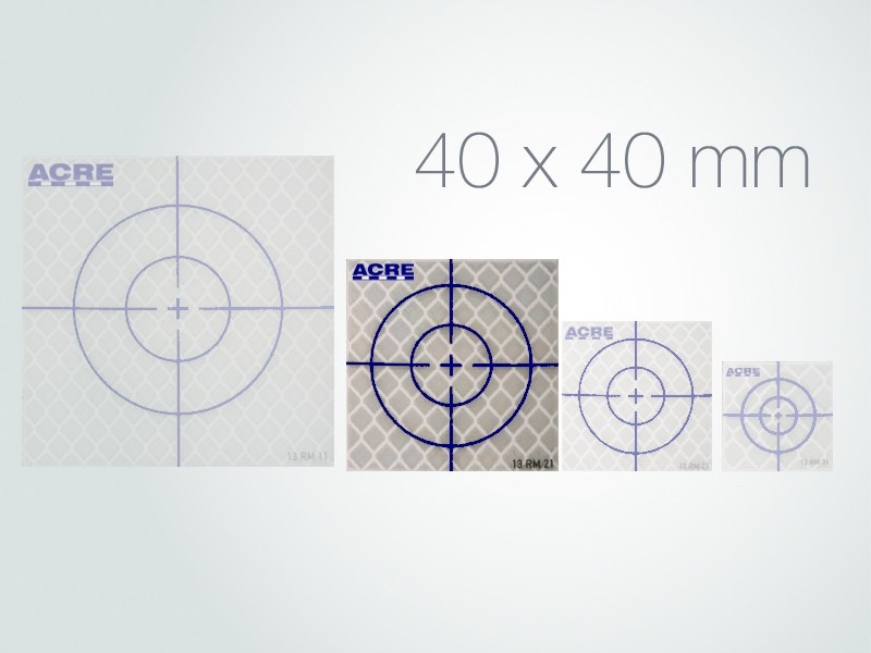 Dianas reflectantes adhesivas 4x4