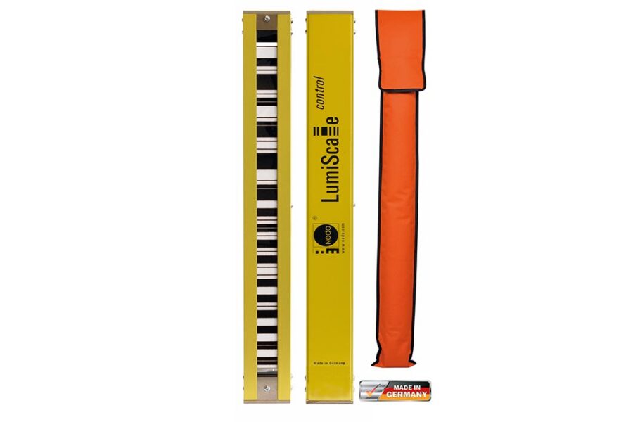 Mira retroiluminada curta NEDO LumiScale Control para Leica DNA/LS