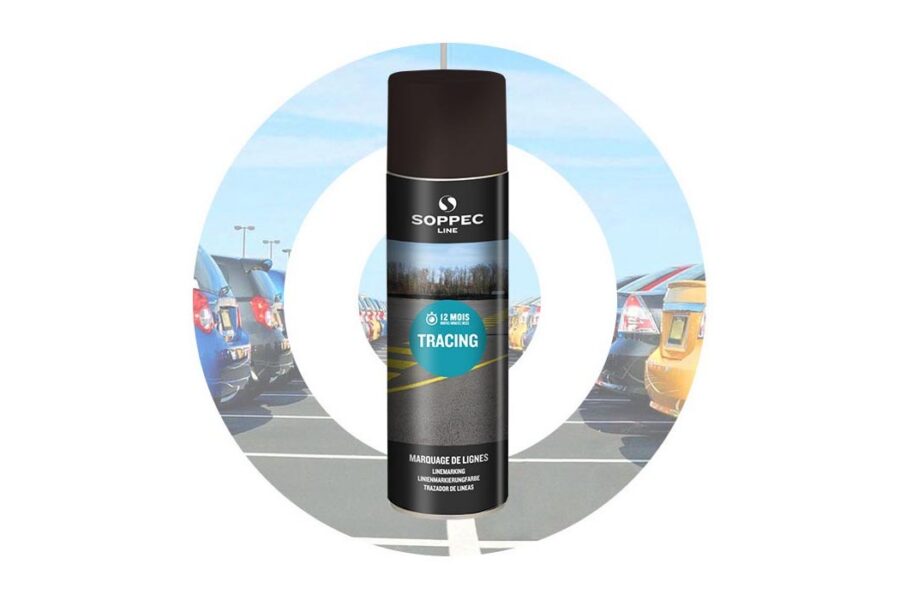 Spray marcador de linhas industrial TRACING SOPPEC Preto