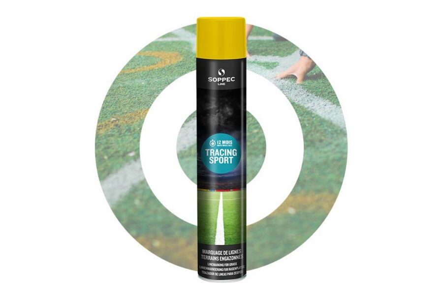 Spray de sinalização Tracing Sport SOPPEC Amarelo