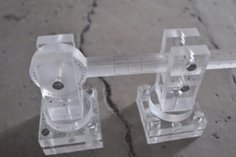 Fissurometro em 3 dimensões para medição de variação de fissura ACRE