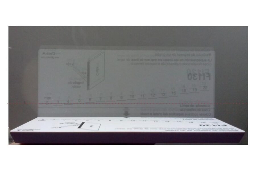Medidor de espessura de vidro, medidor de separação entre 2 cristais. ACRE