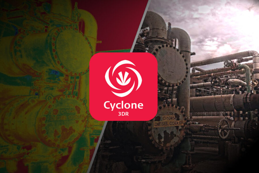 Software de processamento de nuvens Cyclone 3DR flutoante monoposto