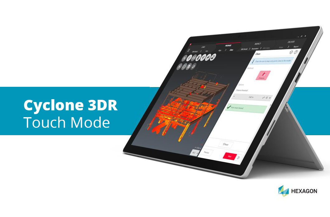 Leica Cyclone 3DR agora táctil