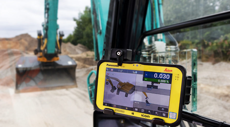 Controle a sua escavadora com o Leica ICON Site Excavator