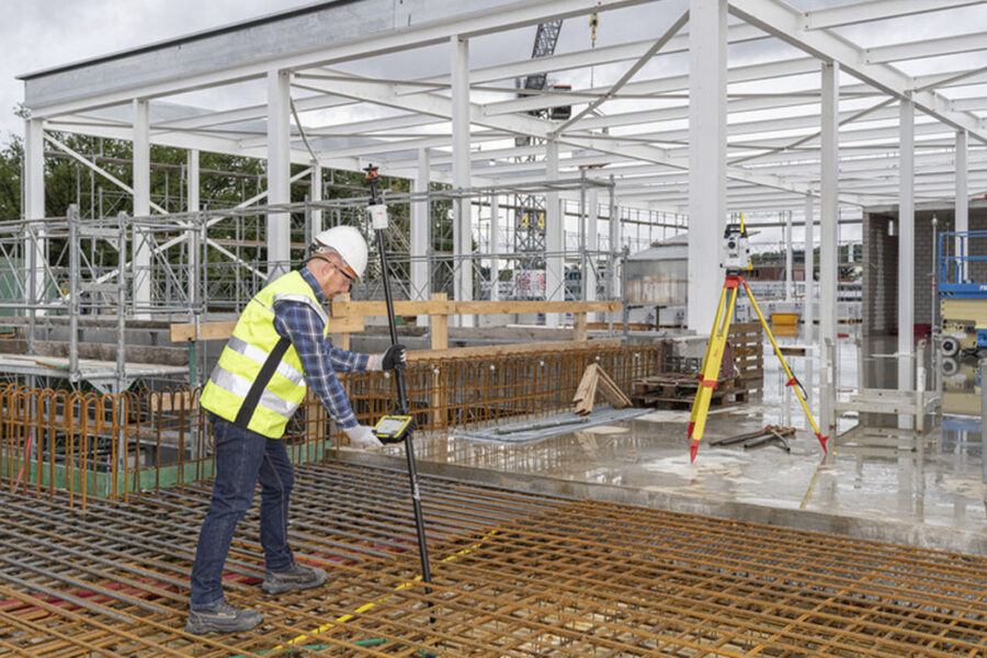 Bastão Leica GLS51 de fibra de carbono