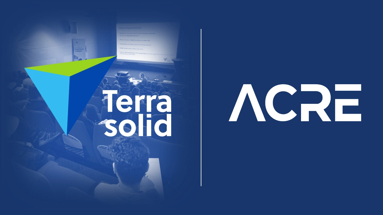 ACRE distribuidor de Terrasolid, software de fotogrametria para cartografia com drone