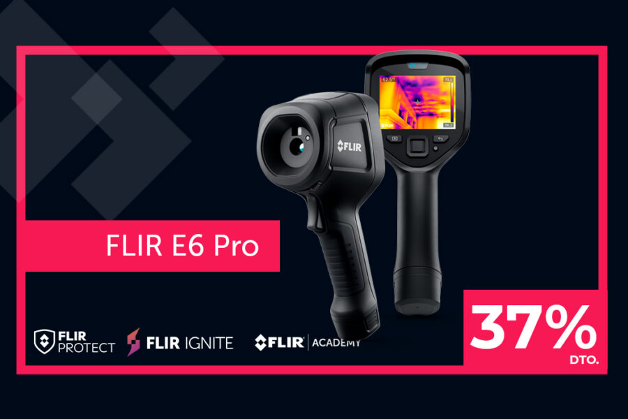 OFERTA: PACOTE FLIR E6 Pro + FLIR PROTEC + FLIR IGNITE + CURSO DE ACADEMIA FLIR