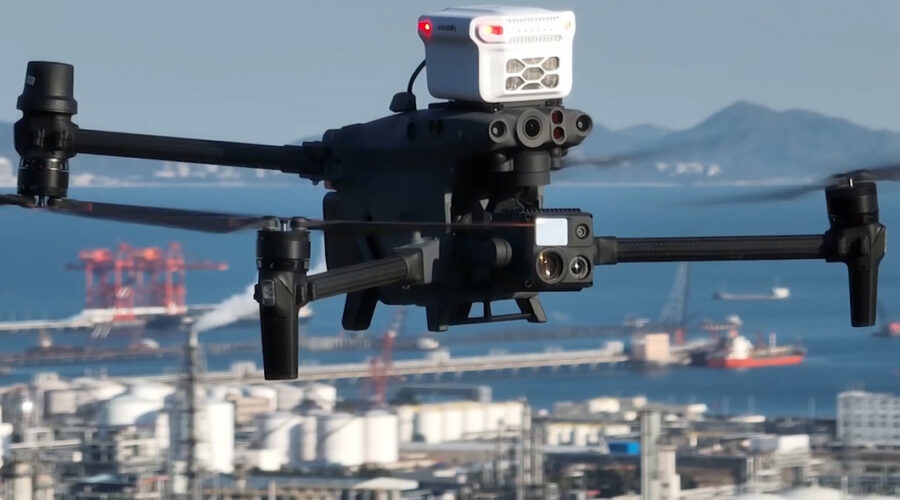 Aplicações industriais de drones com detectores de gás