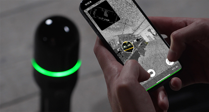 Visualização no terreno intuitiva e instantânea