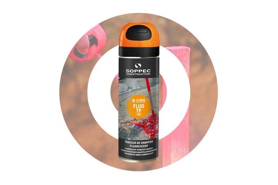 Spray de pintura fluorescente FLUO TP. Laranja SOPPEC