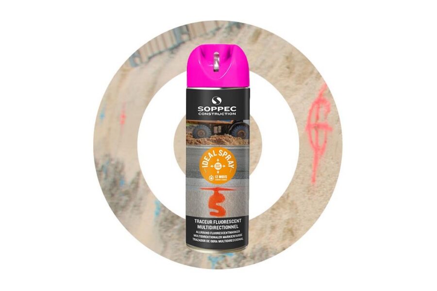 Spray de pintura 360º IDEAL Rosa SOPPEC