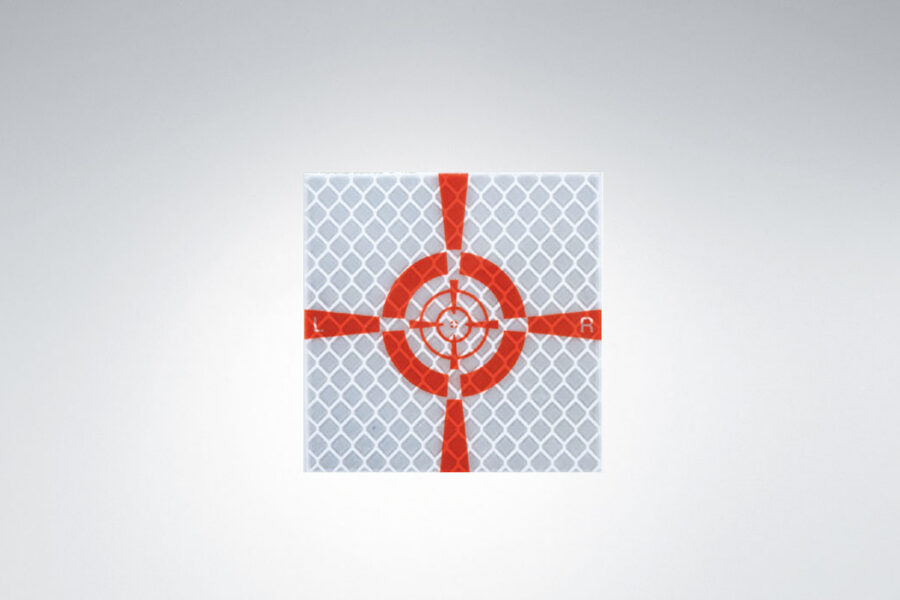 Alvos reflectores autocolantes vermelhos ACRE