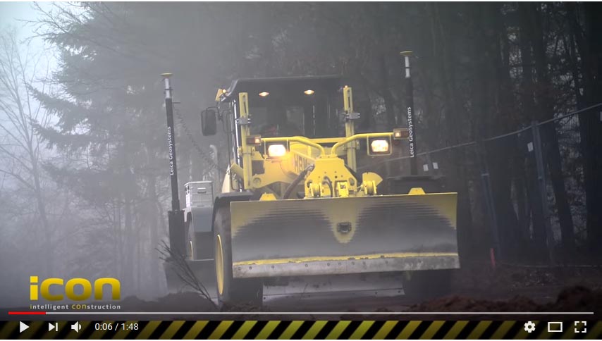 Controlo de maquinaria para niveladoras