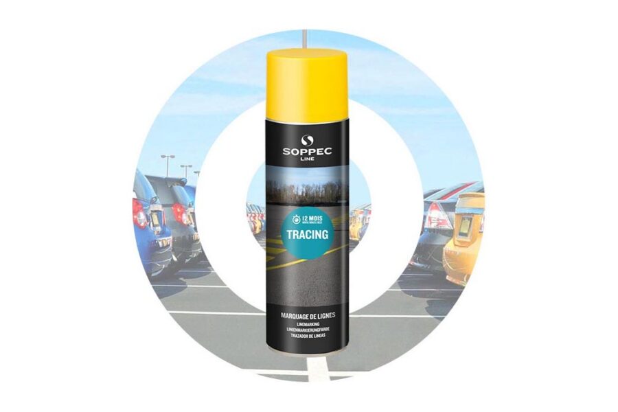 Spray marcador de linhas industrial TRACING SOPPEC Amarelo