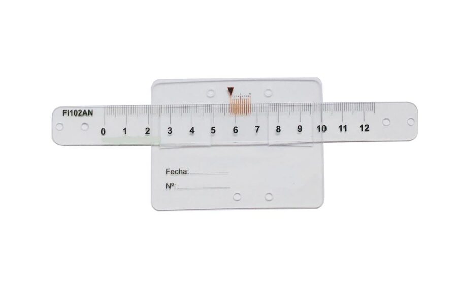 Fissurometro para superfície plana com parafusos ou adesivo de dupla face resistente ACRE