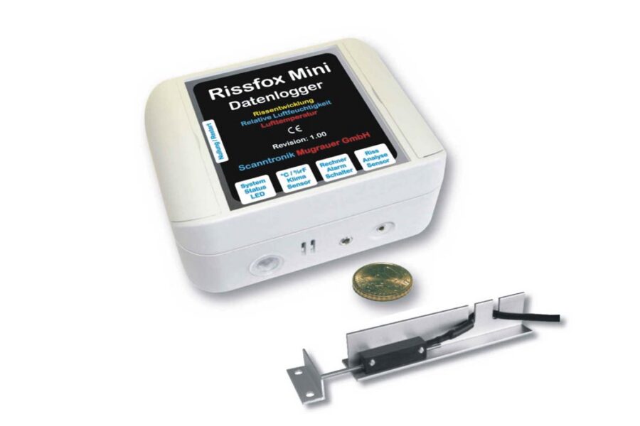 Fissurometro digital para movimento de fissuras Rissfox Mini RS