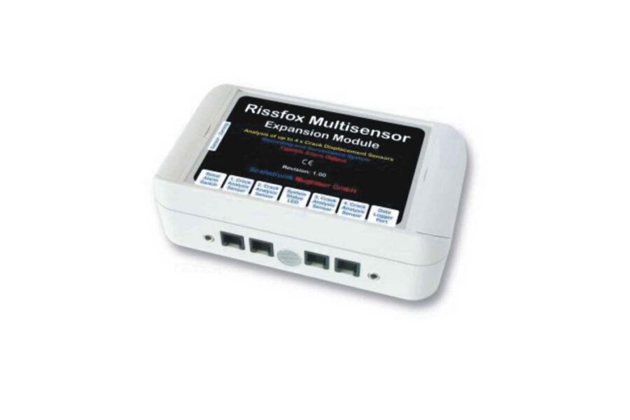 Multi sensor Datalogger para 4 fissurometros digitais Rissfox