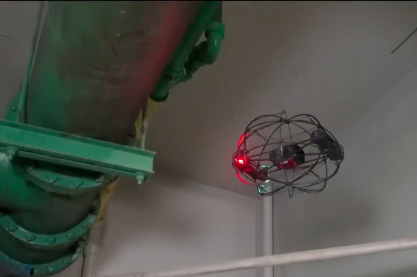 inspeção de uma complexa rede de esgotos