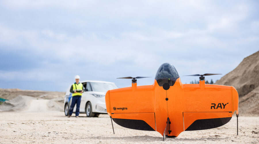 WingtraRAY para grandes áreas