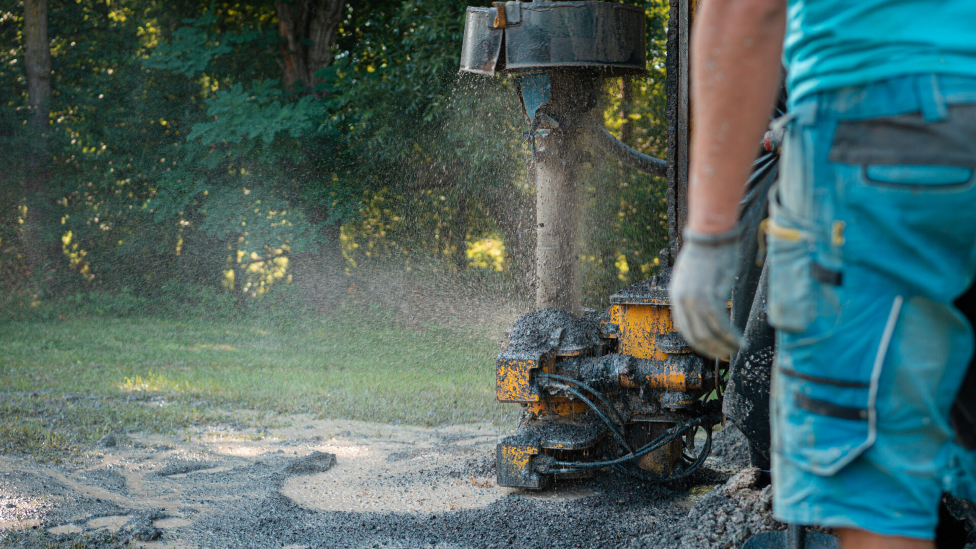 Ainda faz replanteamentos manuais para perfurar
