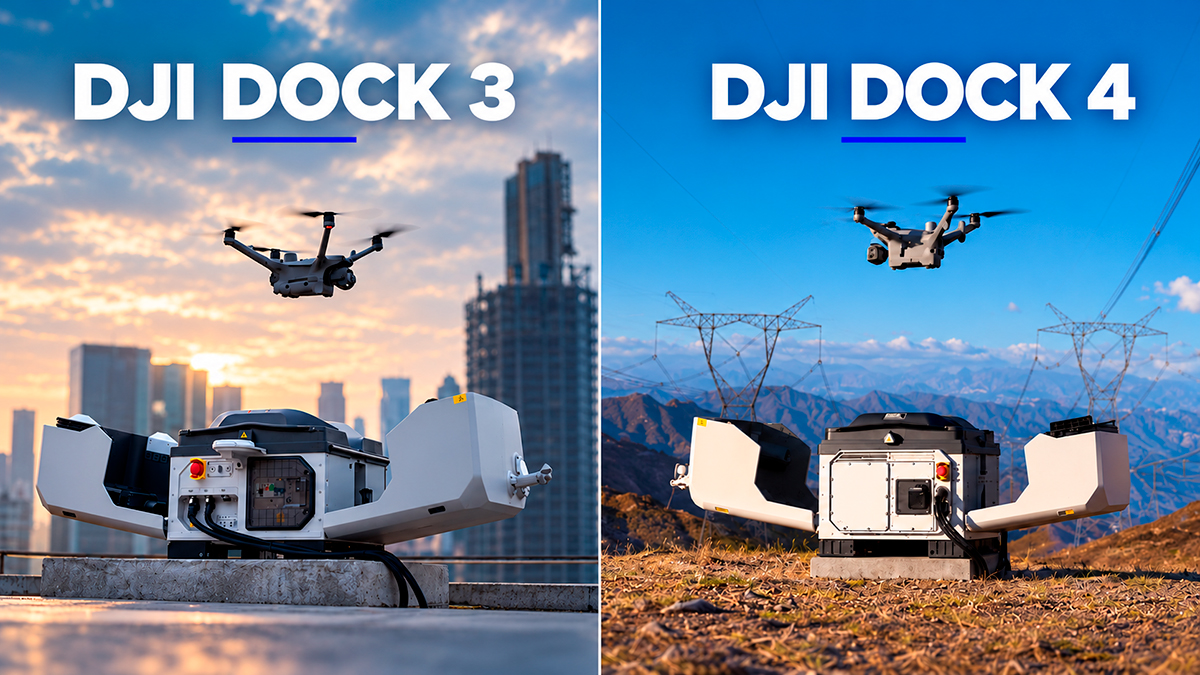 DJI Dock 3 vs DJI Dock 4 : diferenças e qual escolher
