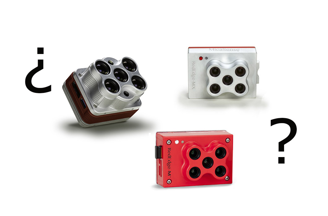 Comparativa de Cámaras Multiespectráles Rededge M, Rededge MX y Altum