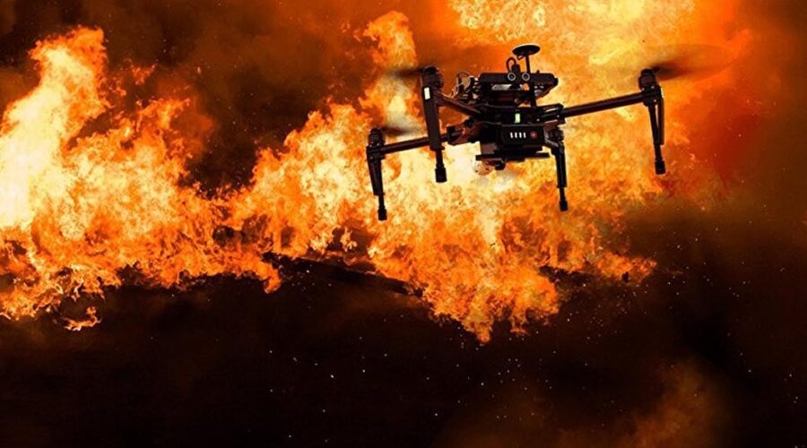 Los drones para incendios forestales