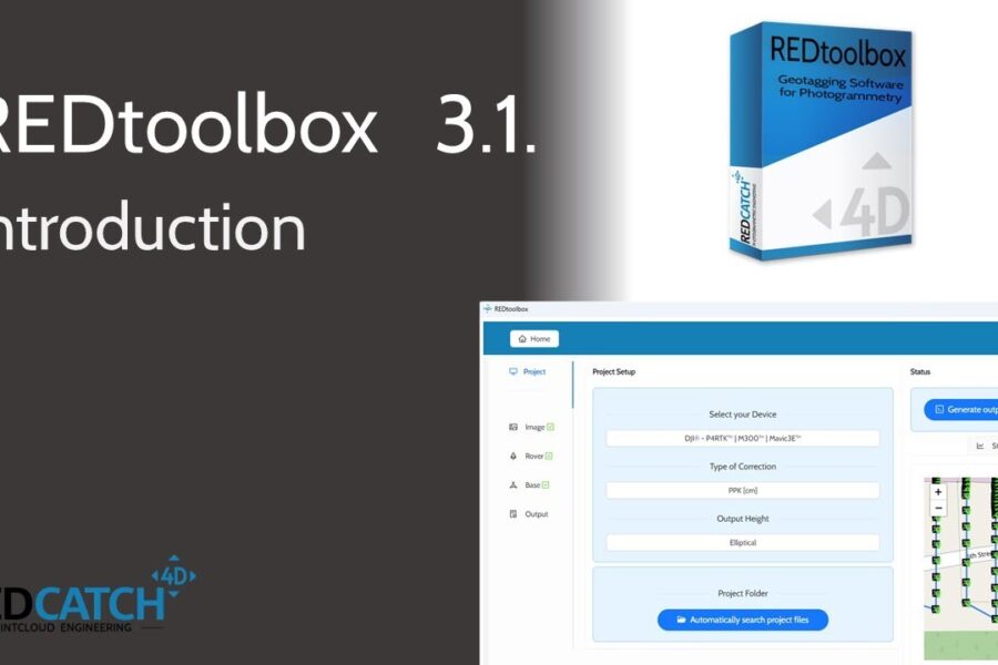 REDtoolbox software de postprocesamiento GNSS PPK y geoetiquetado