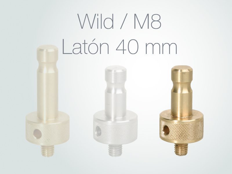 Adaptador tetón wild con rosca M8 / 12mm 40mm de latón