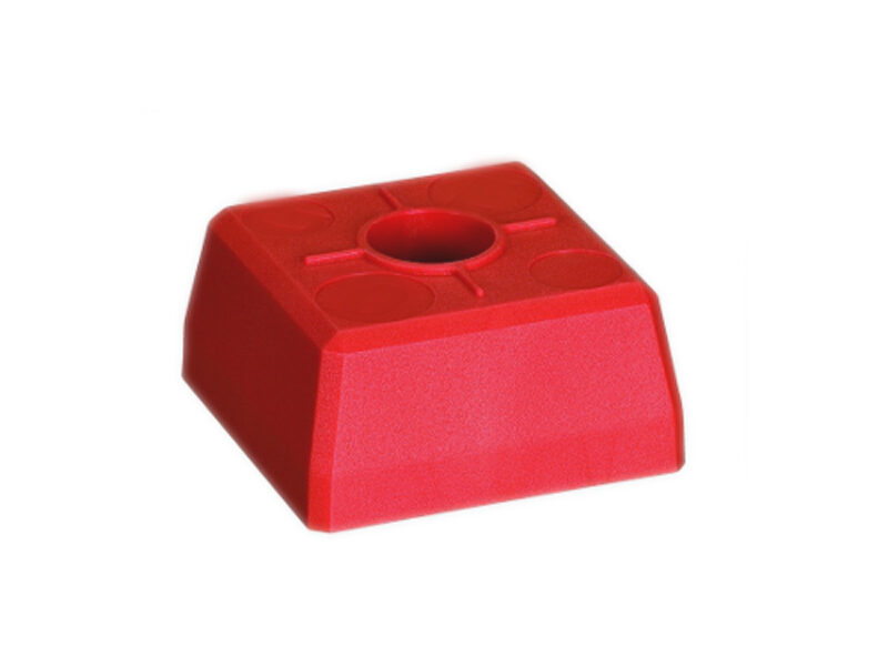 Hito FENO cabeza cuadrada de plástico amarilla