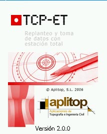 TCP ET. Software de toma de datos y replanteo TCP ET de Aplitop