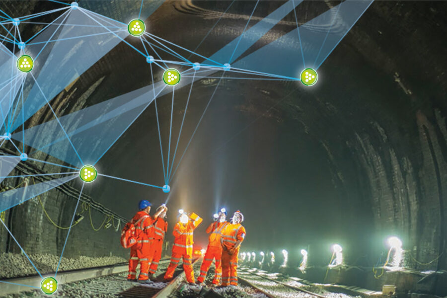Pack diseñado para la medición de convergencias en Túnel