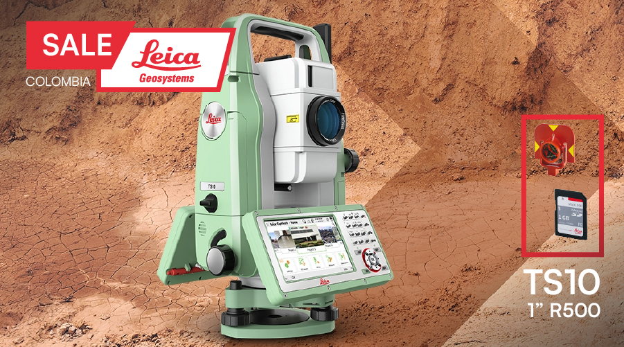 Pack Estación Total Leica TS10 3" R500