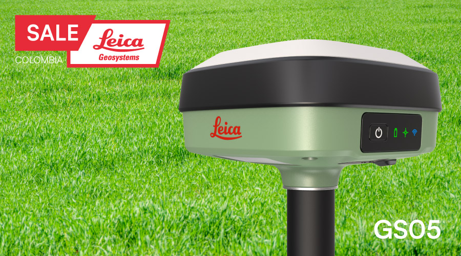 GS05 + CS20 Base & Rover Package | Solución GNSS Leica UHF con Controlador de Campo