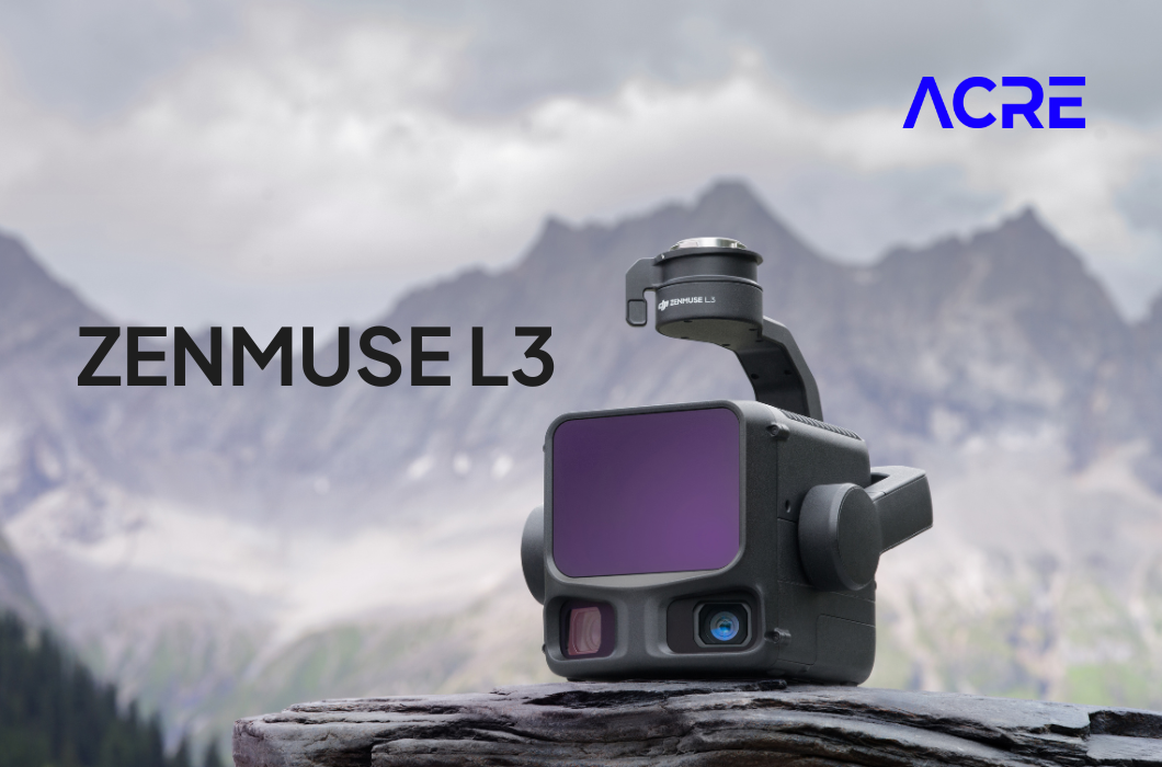 ACRE presenta el nuevo Zenmuse L3 de DJI: precisión LiDAR aérea sin límites