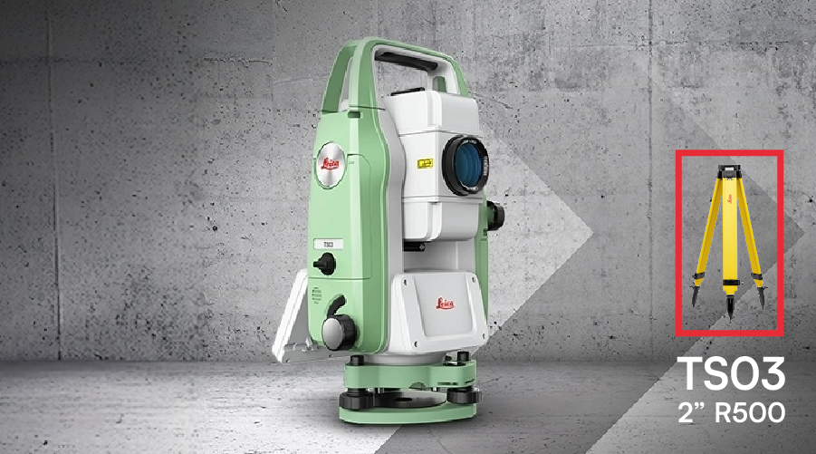Pack Estación Total Leica TS03 2″ R500