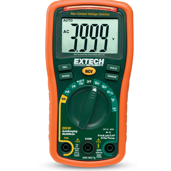 Extech EX330 Multímetro Digital Automotriz 12 Funciones con NCV