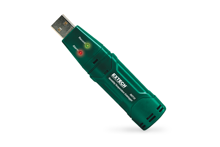 Extech RHT10 Registrador de Datos de Temperatura y Humedad USB