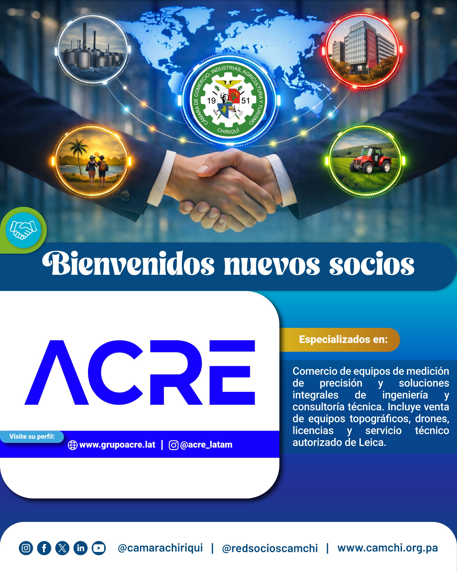 ACRE se incorpora como nuevo socio de CAMCHI en Chiriquí